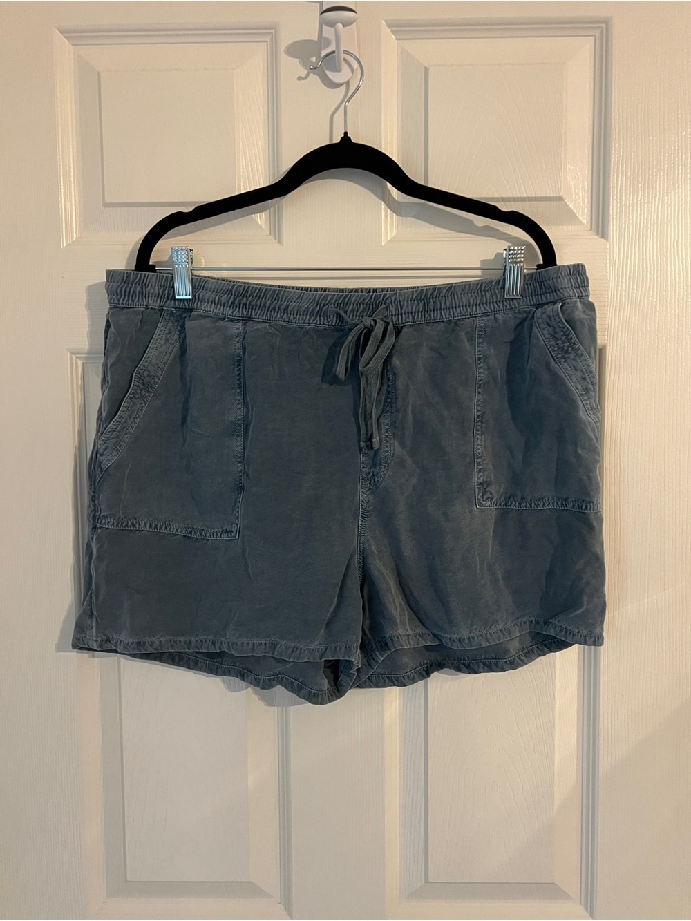 Coastal Casual Utility Lounge Shorts Slate Blue Drawstring Women’s XXL O’Neill